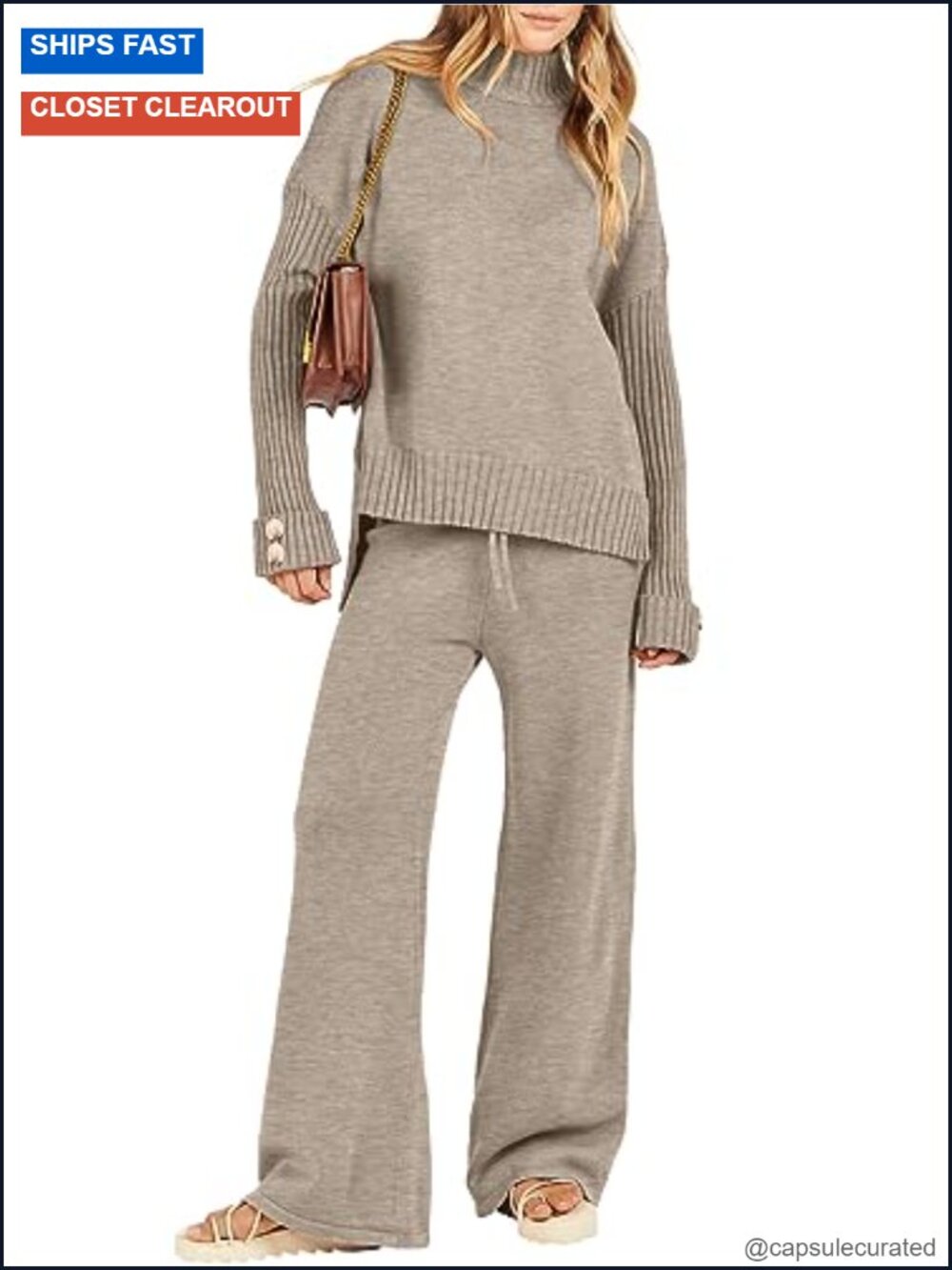 Caracilia Women's 2 Piece Sweater Set with Pants
